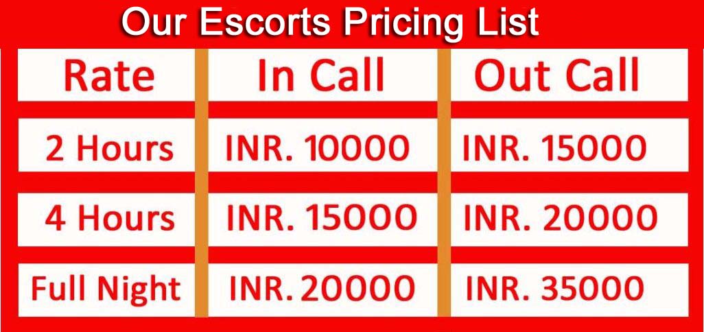 Chennai Escorts Pricing